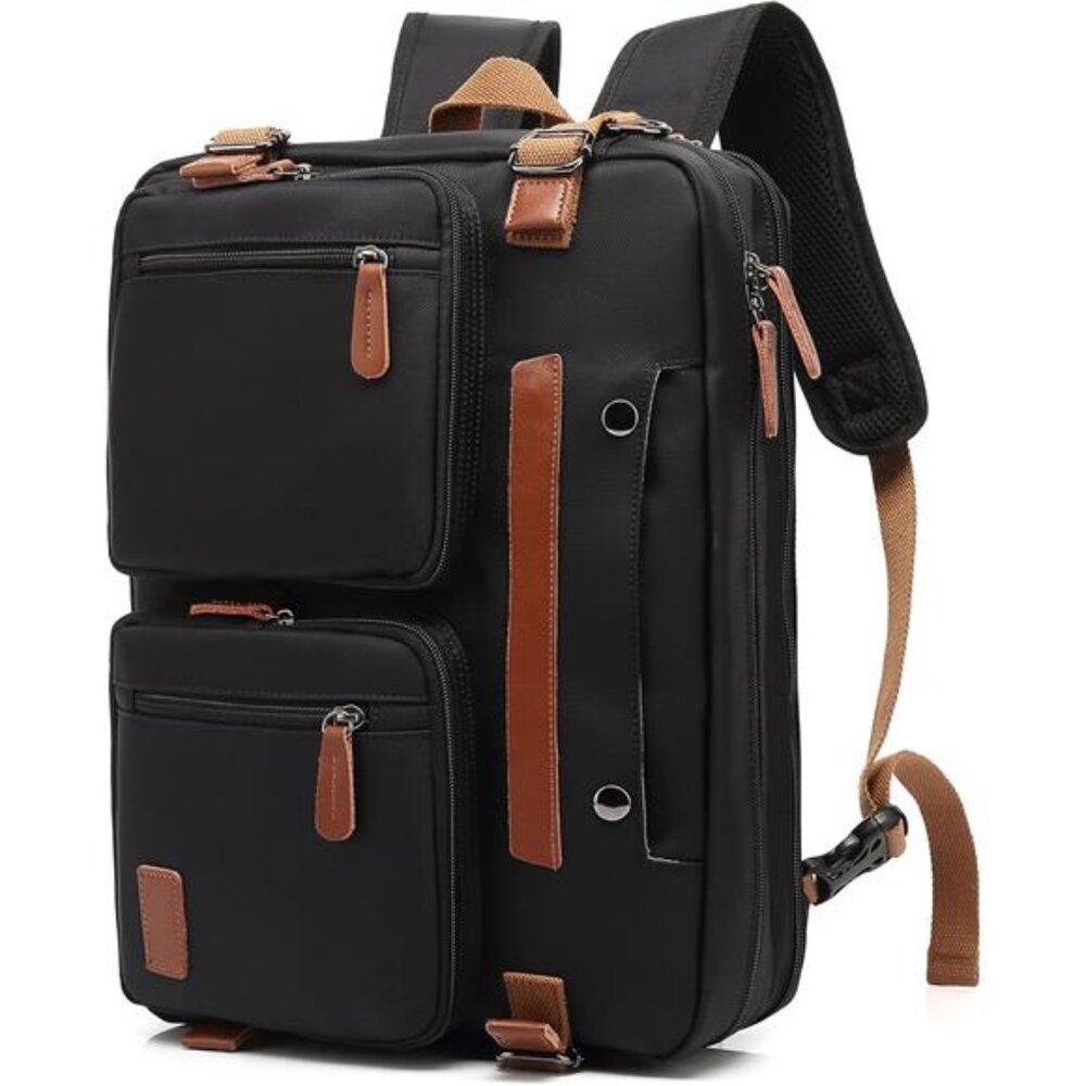 3 in 1 Laptop Bag for Men Women Backpack Messenger Briefcase Work Travel Bag